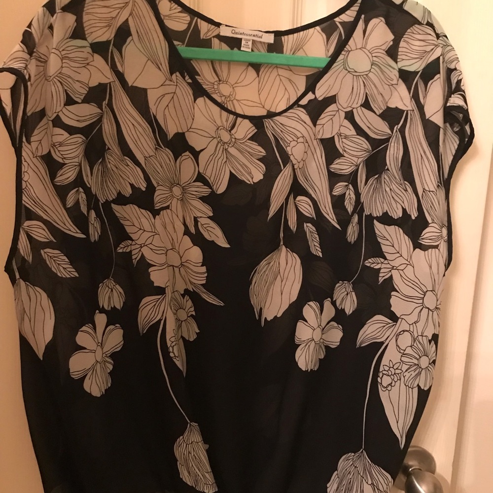 Black & White Blouse